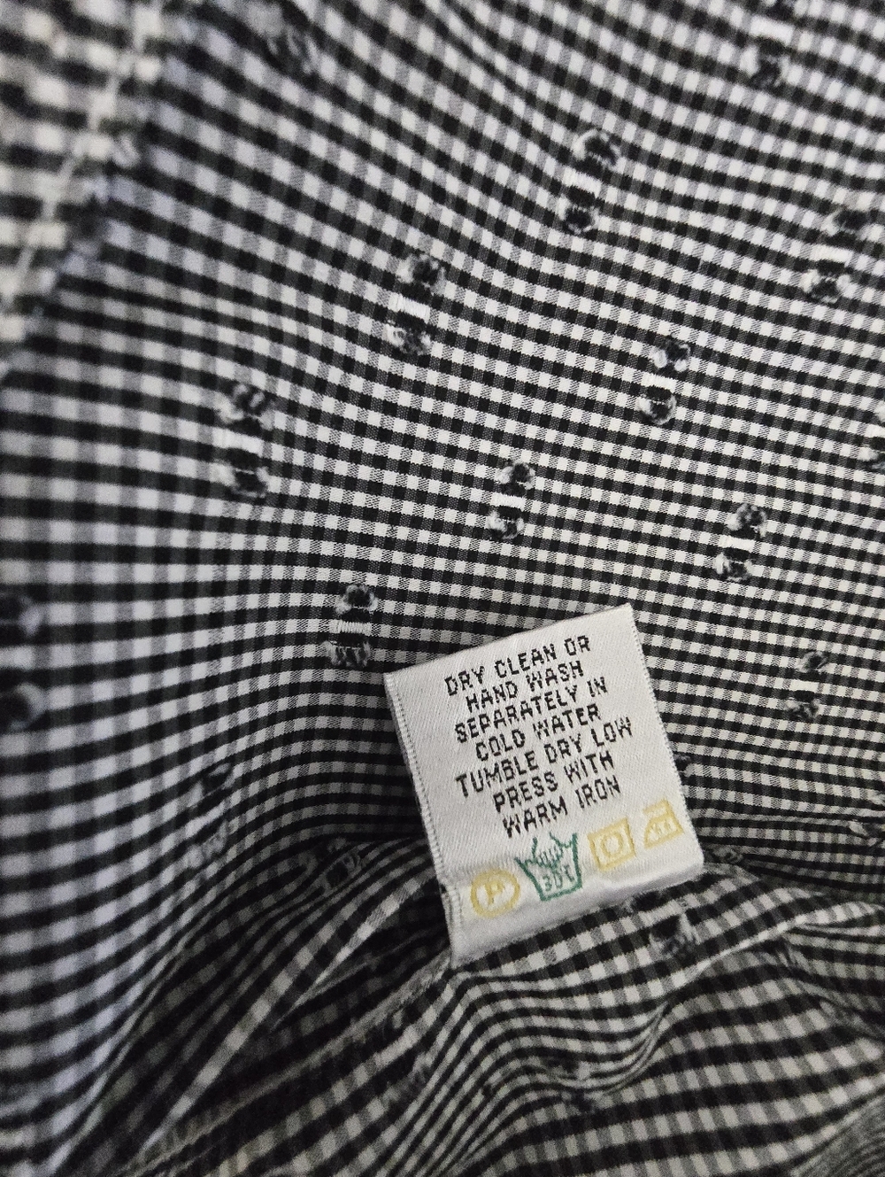 Bugatchi Uomo XL Button Down Shirt Black White Micro Check Modern Fit - Picture 8 of 9